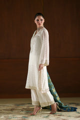 Ethnc | 4 Piece EMBROIDERED SUIT 26 | WHITE | E0785