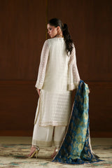 Ethnc | 4 Piece EMBROIDERED SUIT 26 | WHITE | E0785