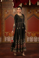 Ethnc | 1 Piece EMBROIDERED SUIT 26 | JET BLACK | E1067