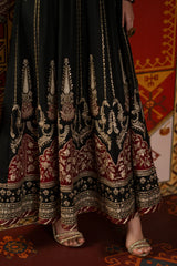 Ethnc | 1 Piece EMBROIDERED SUIT 26 | JET BLACK | E1067