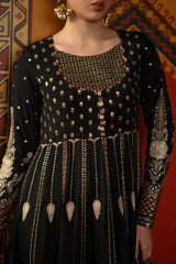 Ethnc | 1 Piece EMBROIDERED SUIT 26 | JET BLACK | E1067