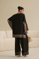 Ethnc | 2 Piece EMBROIDERED SUIT 26 | JET BLACK E1082