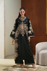 Ethnc | 2 Piece EMBROIDERED SUIT 26 | JET BLACK E1104