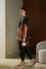 Ethnc | 2 Piece EMBROIDERED SUIT 26 | JET BLACK | E1122