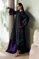 Maria B | 3 Piece Unstitched Embroidered | SR-01-08-Mid Night Noir