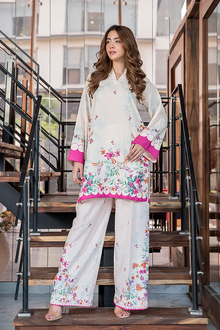 Ellena | Fusion Co Ords 25 | Floral Blanc Premium