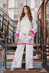 Ellena | Fusion Co Ords 25 | Floral Blanc Premium
