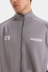 Outfitter Regular Fit Activewear Raglan Sleeves Zipper