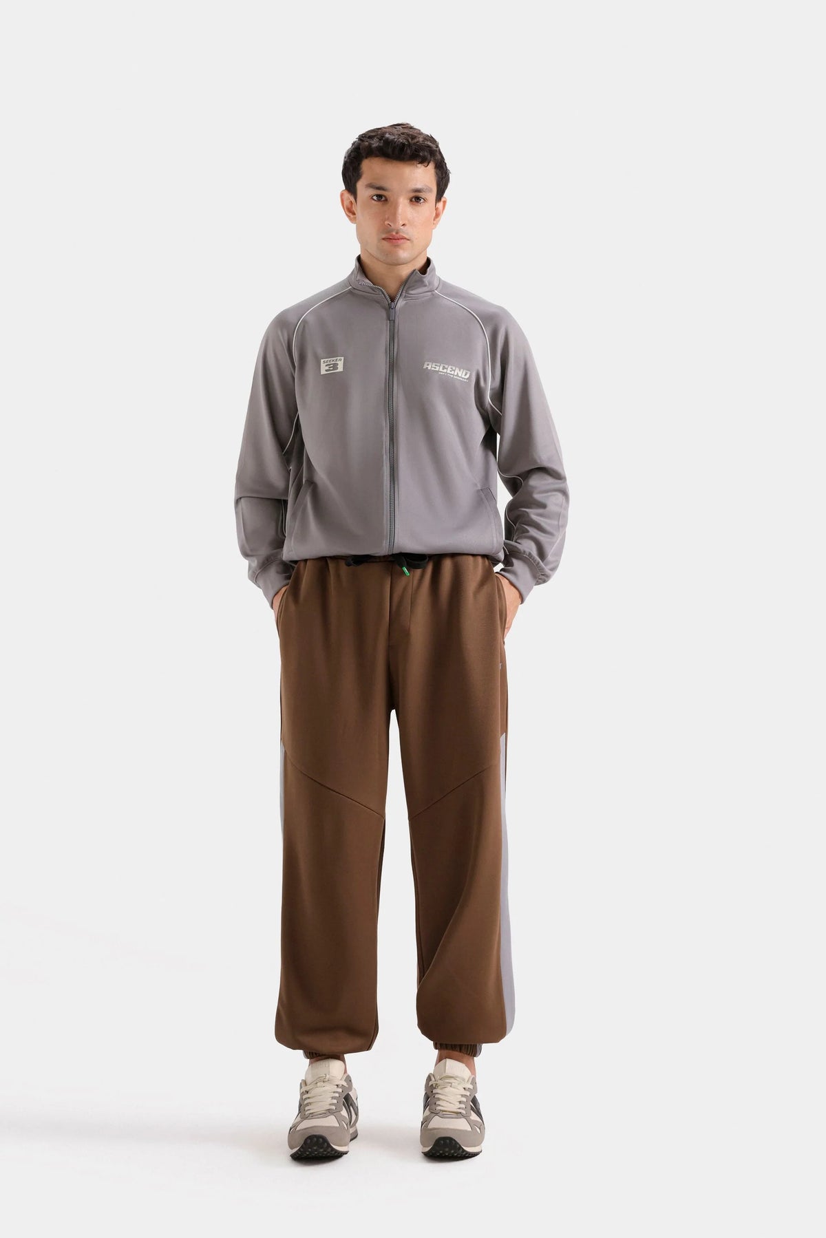 Outfitter Relaxed Fit Activewear Color Block Trousers