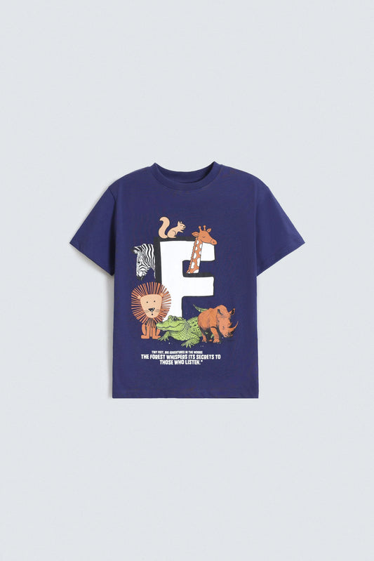 Outfitter Regular Fit Character Graphic T-Shirt For Kids