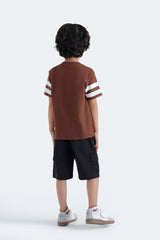 Outfitter Regular Fit Varsity T-Shirt With Embroidered Patch For Kids