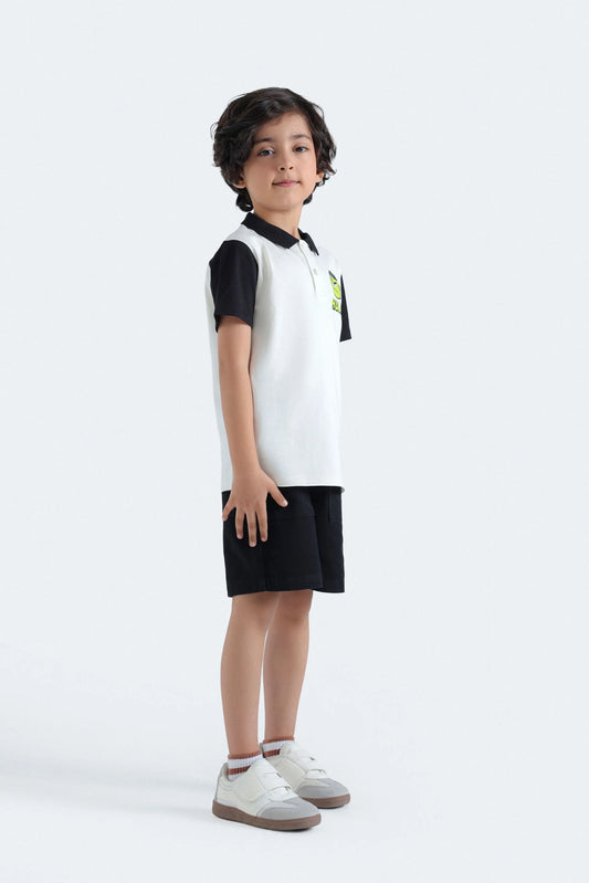 Outfitter Regular Fit Character Graphic Polo Shirt For Kids