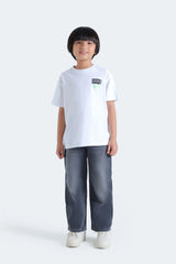 Zayan Clothing | Outfitter | Regular Fit Sporty Slogan | Print T-Shirt For Kids