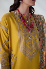 Maryum N Maria | Noore Winters 25 | 3 Piece Embroidered Khaddar APANA - FSU5671