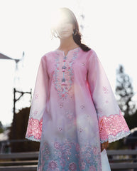 Mushq | Solace Ombre Chikankari | Faint Blossom