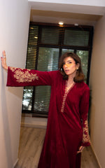 Asifa and Nabeel | Zephyr Formals | Fuchsia Royalty Kaftan