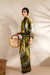 Saira Rizwan | Silk Coords 25 | GOLDEN GUAVA - SRSP-25-07