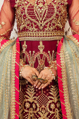 Mushq | Hemline Aura Debut Wedding Formals | SCARLET