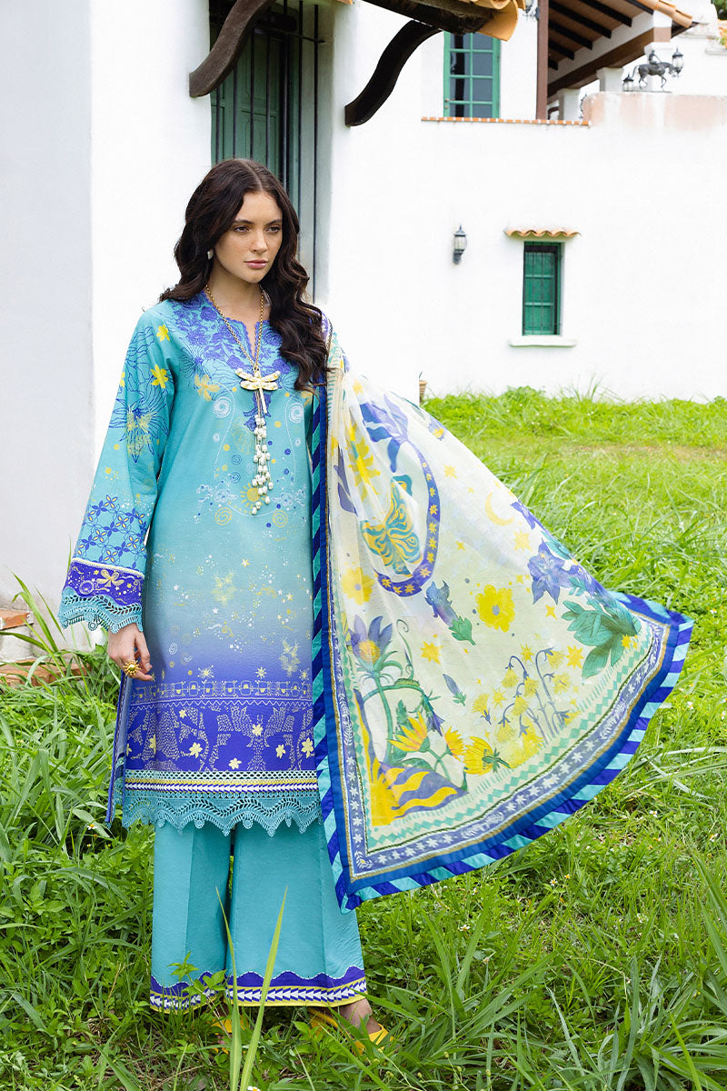 Mushq | Mirasol Printed Cambric | Mar Azul