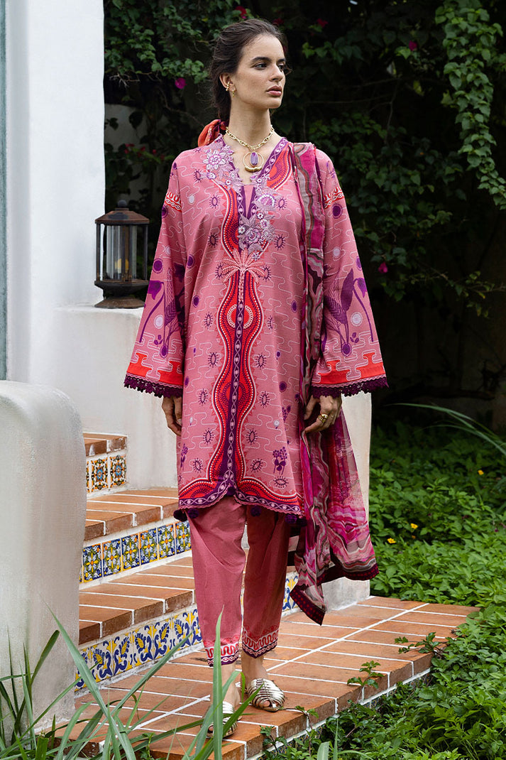Mushq | Mirasol Printed Cambric | Coral Mar