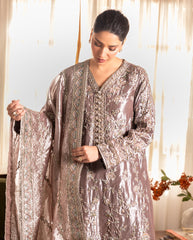 Mushq | Sunehri Lama Silk | Hamna | Zayan Clothing UK