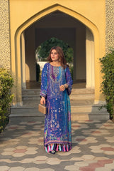 Heer By Zeeshan Damani | Luxury Formal Kaftan | Lazuli