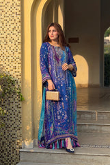 Heer By Zeeshan Damani | Luxury Formal Kaftan | Lazuli