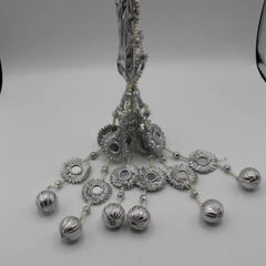 Silver Mirror Patti Hand Made Gotta Paranda - Elayna