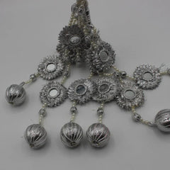 Silver Mirror Patti Hand Made Gotta Paranda - Elayna
