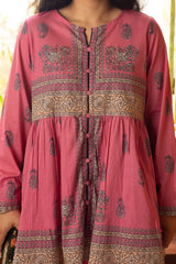 GENERATION | PAISLEY GARDEN FLARED SET | S26B4137-Rani Pink