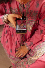 GENERATION | PAISLEY GARDEN FLARED SET | S26B4137-Rani Pink