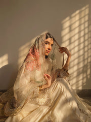 Maria Sajjad | Raw Silk Collection: Nikkah Outfit | KOMAL
