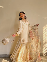 Maria Sajjad | Raw Silk Collection: Nikkah Outfit | KOMAL