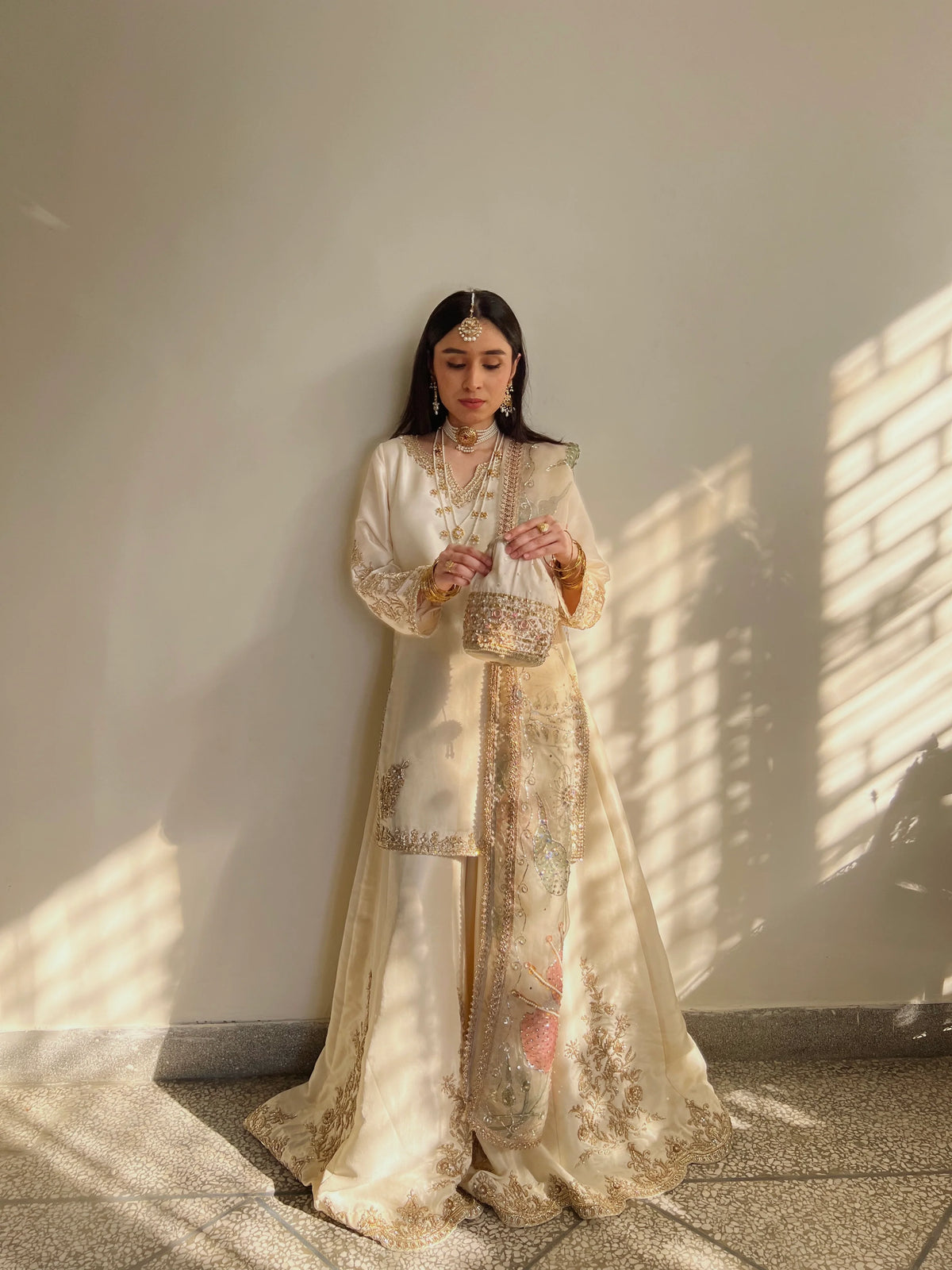 Maria Sajjad | Raw Silk Collection: Nikkah Outfit | KOMAL