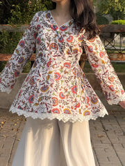 Aroha | Moor Wrap | Lawn Kurti