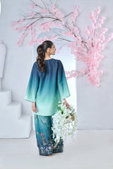 Cocoon | Raw Silk 2-Piece | Marine Blossom