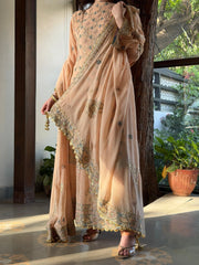 Tukdi | Pure Georgette Chikankari | Anarkali