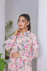 Zayan | Lawn frock | Pink Aura