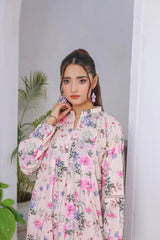 Zayan | Lawn frock | Pink Aura