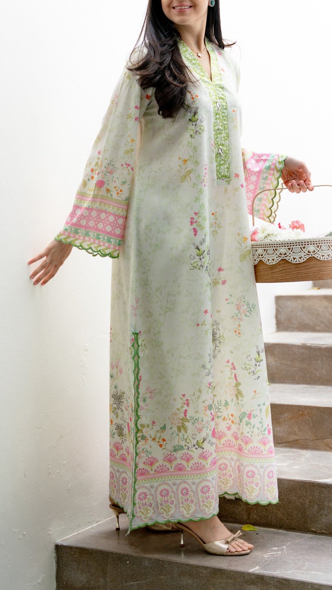 Zah Studio | Blended Vela Kaftan | Izaar