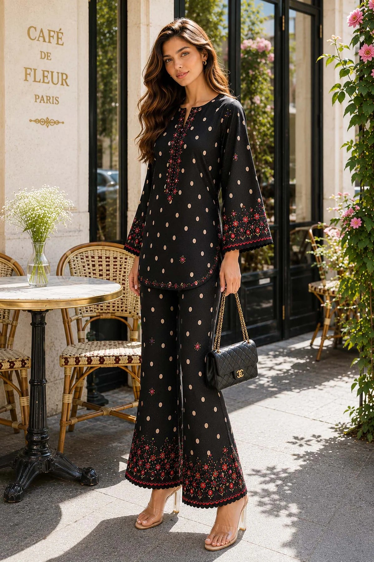 Noor By Sadia Asad | Nooriyah RTW Vol ‘2 | Starlit Polka D4