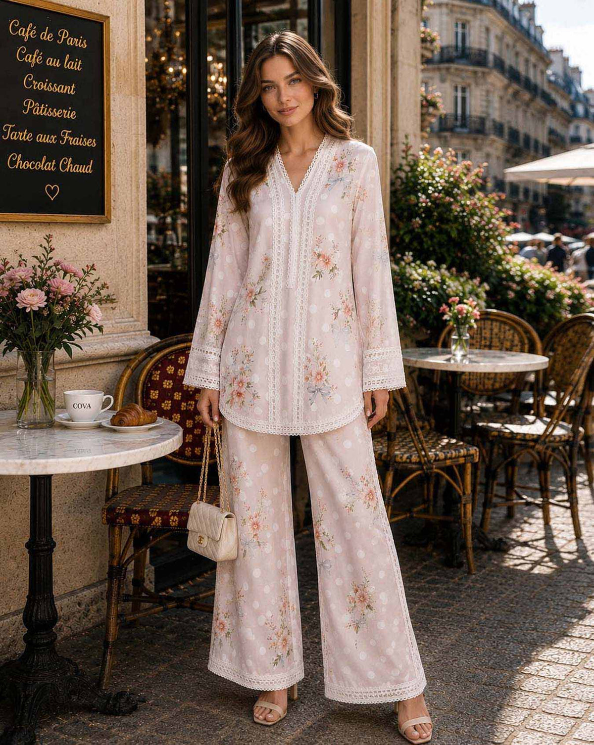 Noor By Sadia Asad | Nooriyah RTW Vol ‘2 | Blush Dot D2