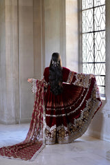 Zarish Studios | Wedding Formal Dress | The Royal Burgundy