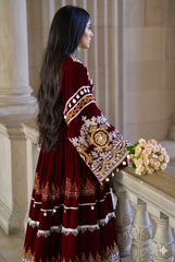 Zarish Studios | Wedding Formal Dress | The Royal Burgundy