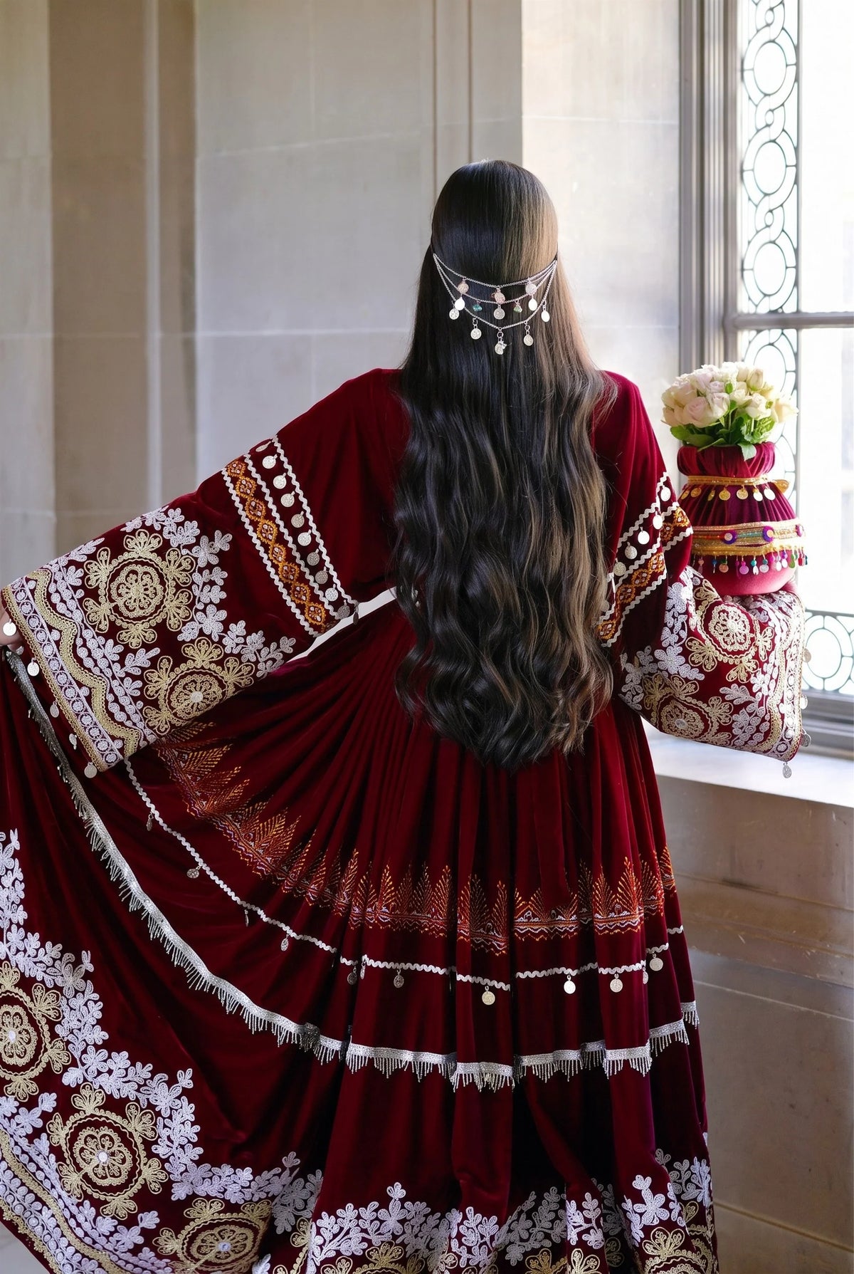 Zarish Studios | Wedding Formal Dress | The Royal Burgundy