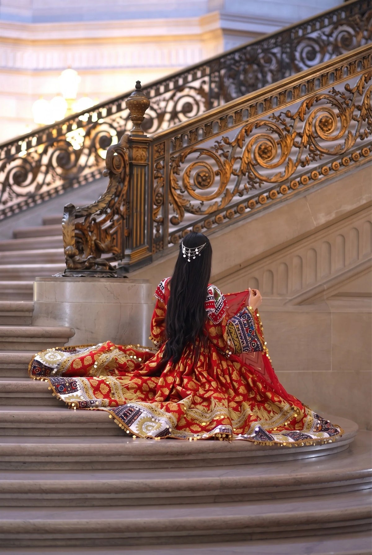Zarish Studios | Wedding Formal Dress | The Crimson Sun