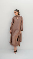 Sabeen Abbas | Raw Silk  2-piece | ICE MOCHA