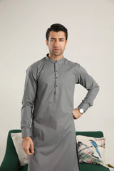 Light Grey Soft Cotton Kurta Trouser - Men