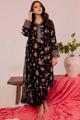 Farasha | Printed Essentials | Black Scarlet