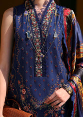 Kanwal Malik | Elysia Luxury Lawn 25 | Azure | Zayan Clothing UK